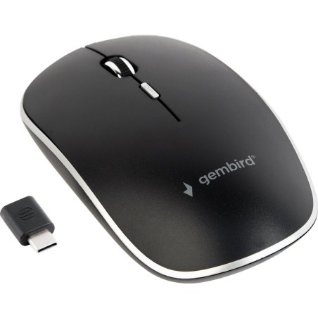 Gembird MUSW-4BSC-01 Wireless Optical Mouse - Sleek Black Design for Effortless Control and Comfort